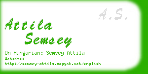 attila semsey business card